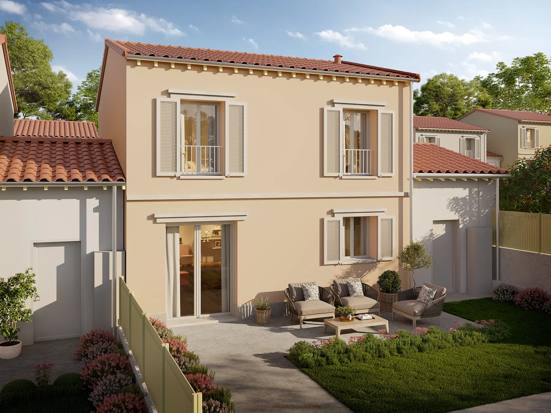 Un agréable jardin privatif